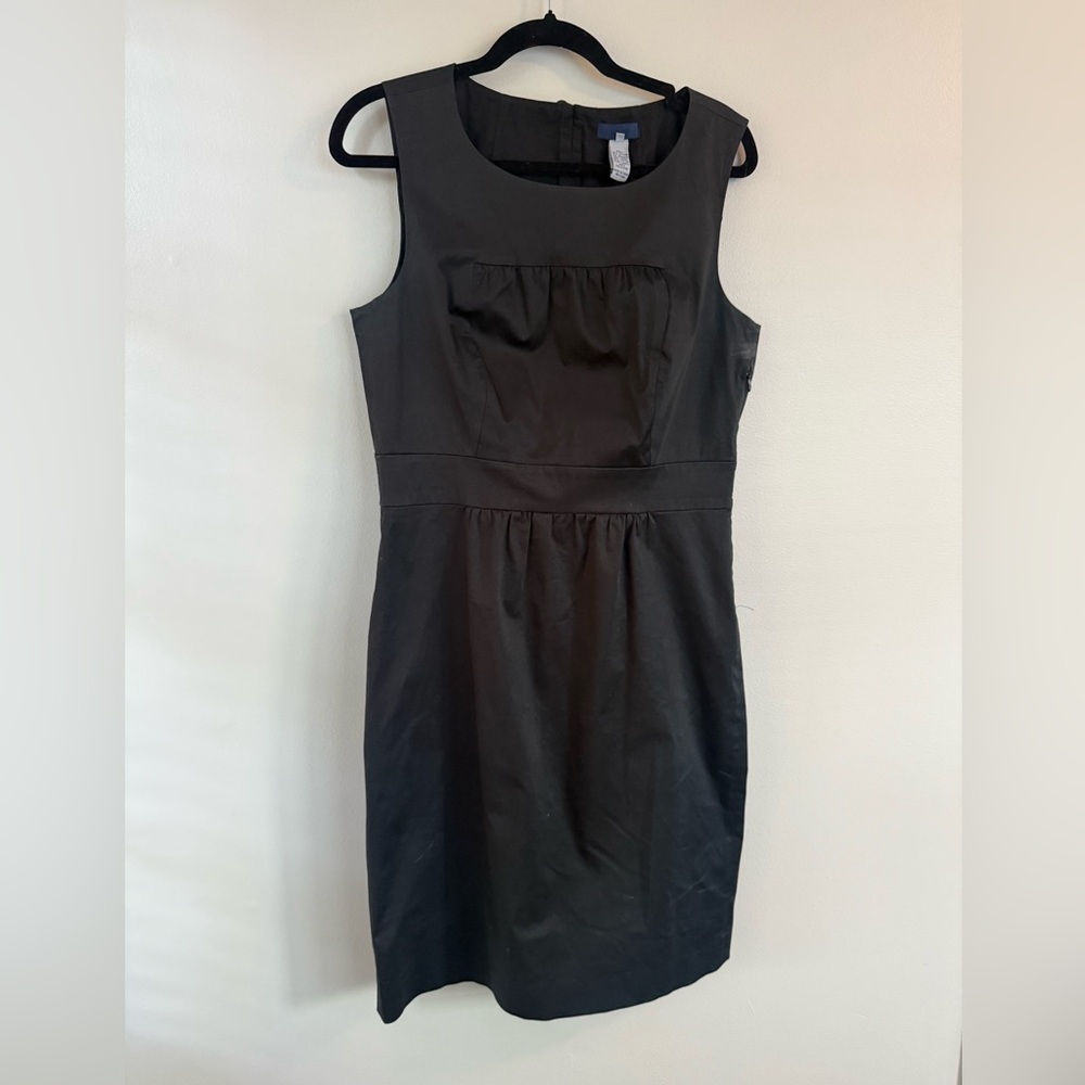 J. Crew Elegant Black Sleeveless Mini Dress